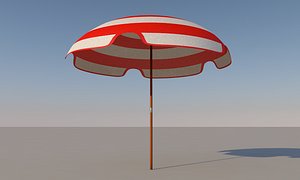 beach umbrella 3d model
