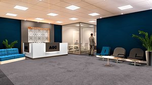 office reception 3D