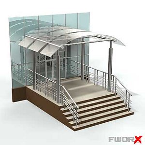 3d model entrance shed