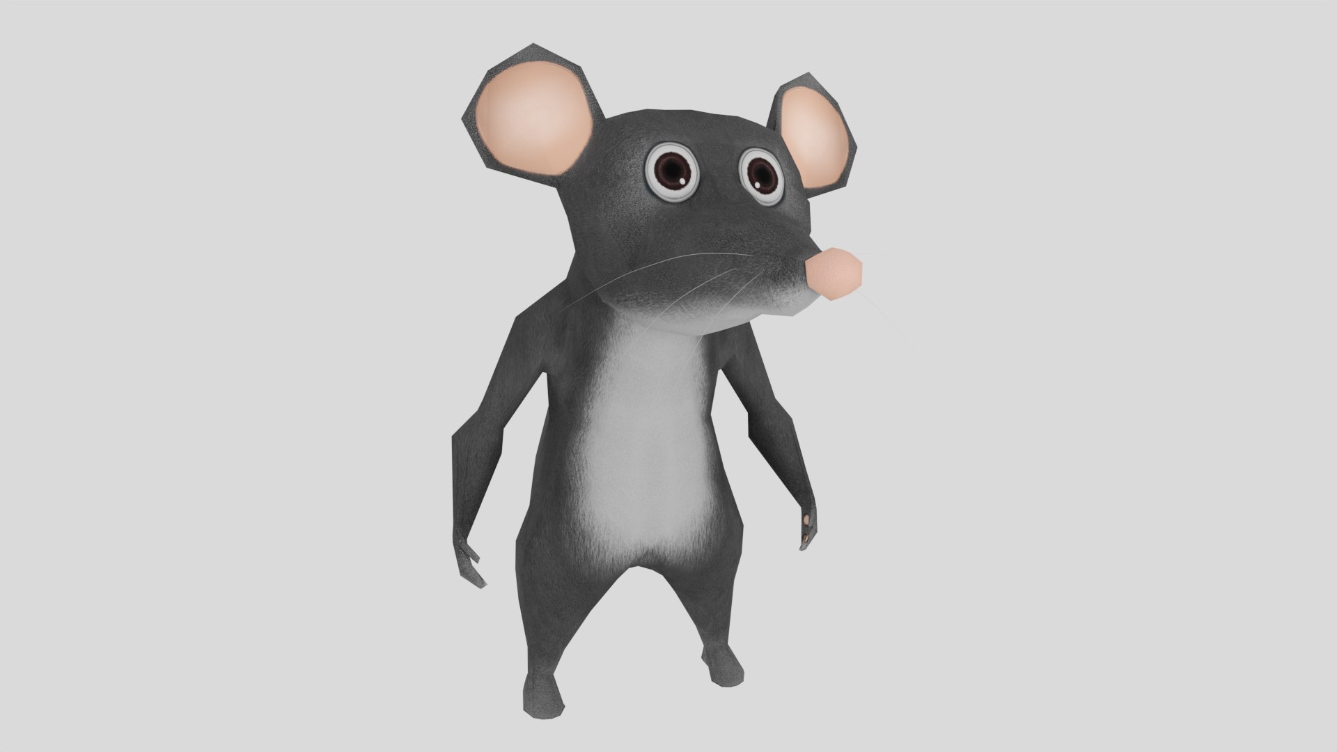 3D Cartoon Rat - TurboSquid 2169706