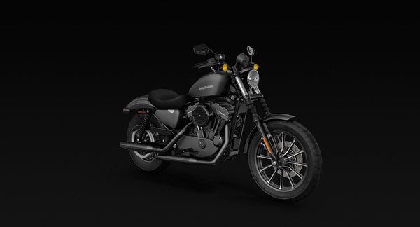 white harley davidson iron 883