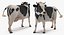 Vaca animada comiendo aparejada para Cinema 4D
