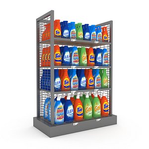 cleaning product market stand 05 3D