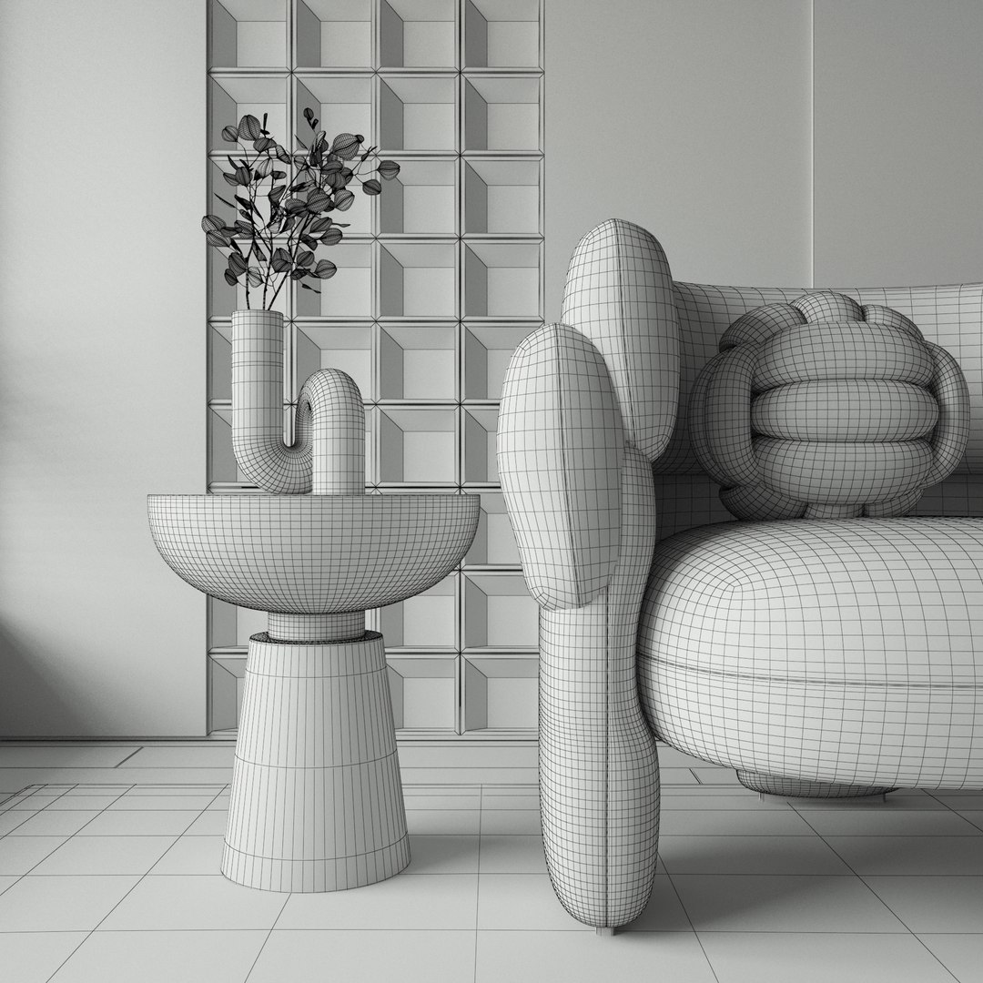 Modern sofa 3D model Interior design style 3D model - TurboSquid 2167418