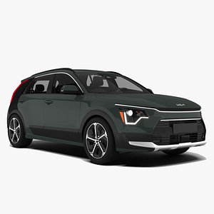 3D Kia Niro PHEV Hybrid Crossover