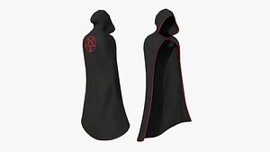 Medieval Cloak A14 Pentagram - Fantasy Character Design