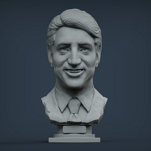 3D Justin Trudeau prime minister of Canada model