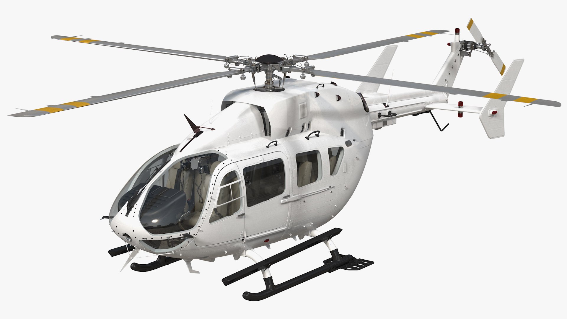 Twin Engine Light Utility Helicopter 3D model preview