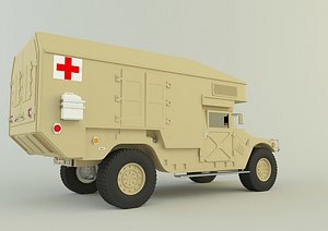 3D military ambulance model