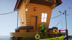 Cartoon Fish House