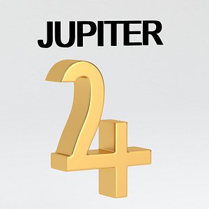 3D astrological sign solar system JUPITER