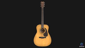 Acoustic Guitar 3D Model 3D