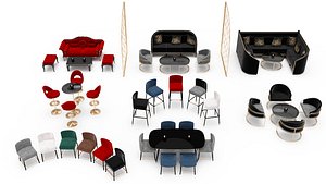 restaurant club furniture model