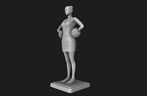 3D Cheerleader model