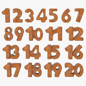 Wooden Number