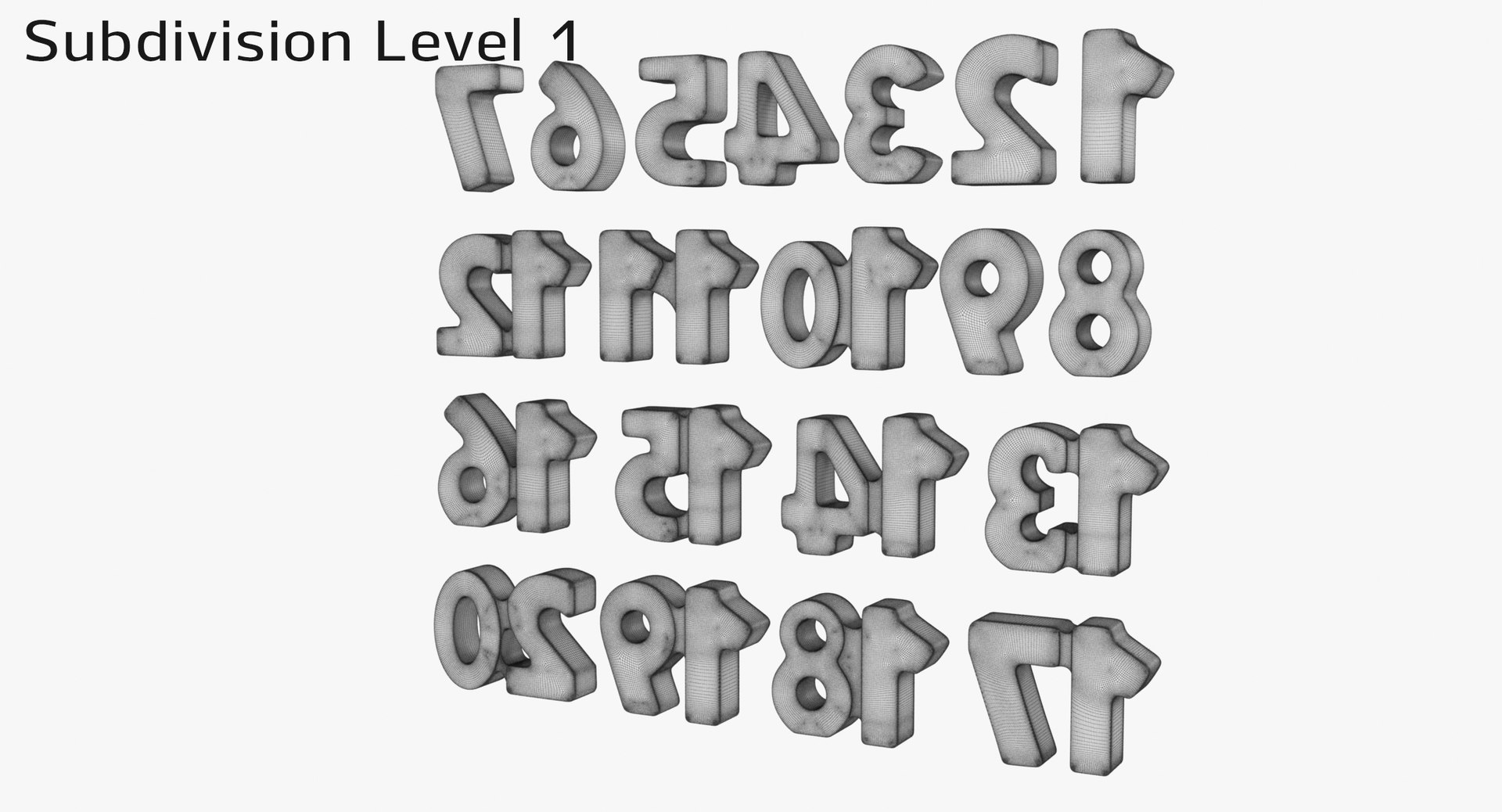 Wooden Number Wood 3D Model - TurboSquid 1686520