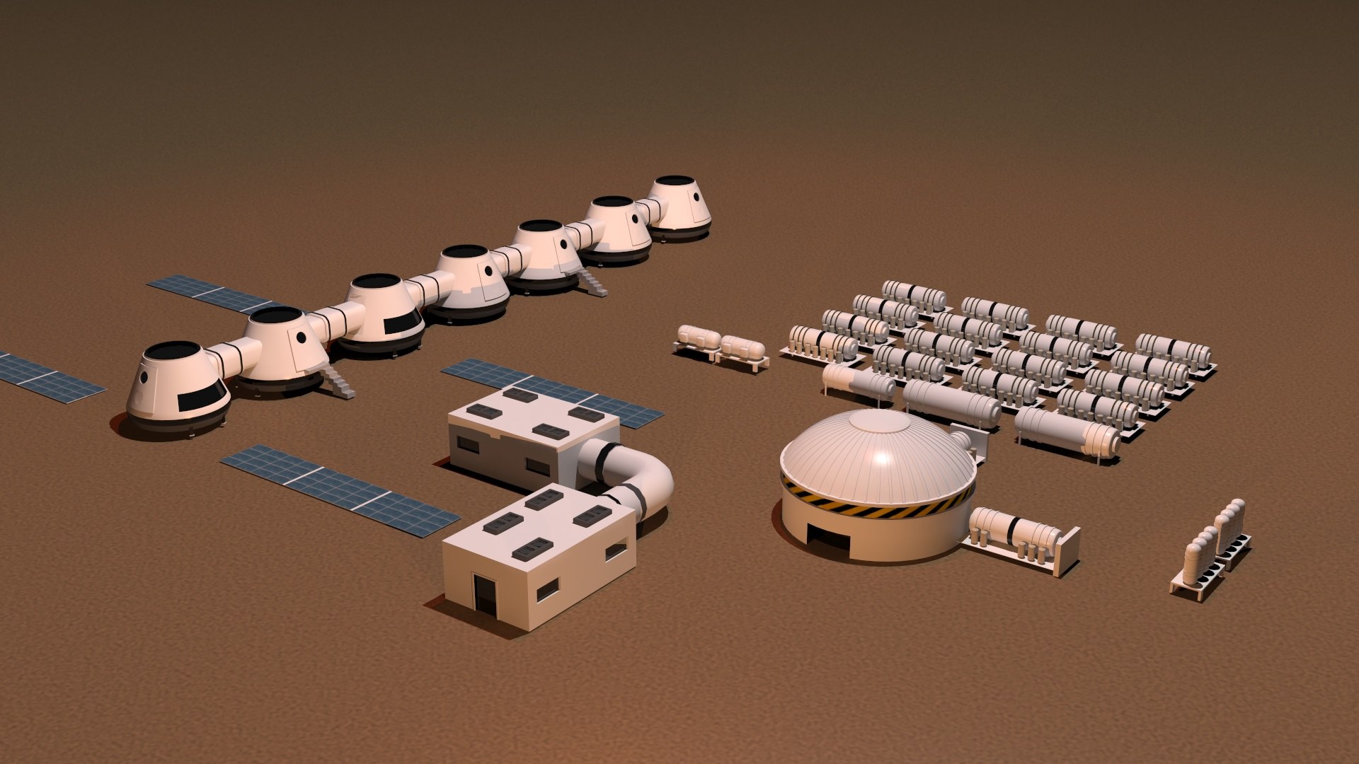 Mars City Colony Nasa Max