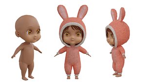 Cartoon cute Baby Girl