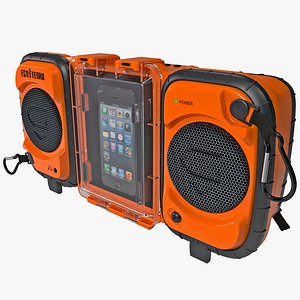 3d c4d iphone 5 stereo boombox