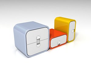 portable locker design 3D model