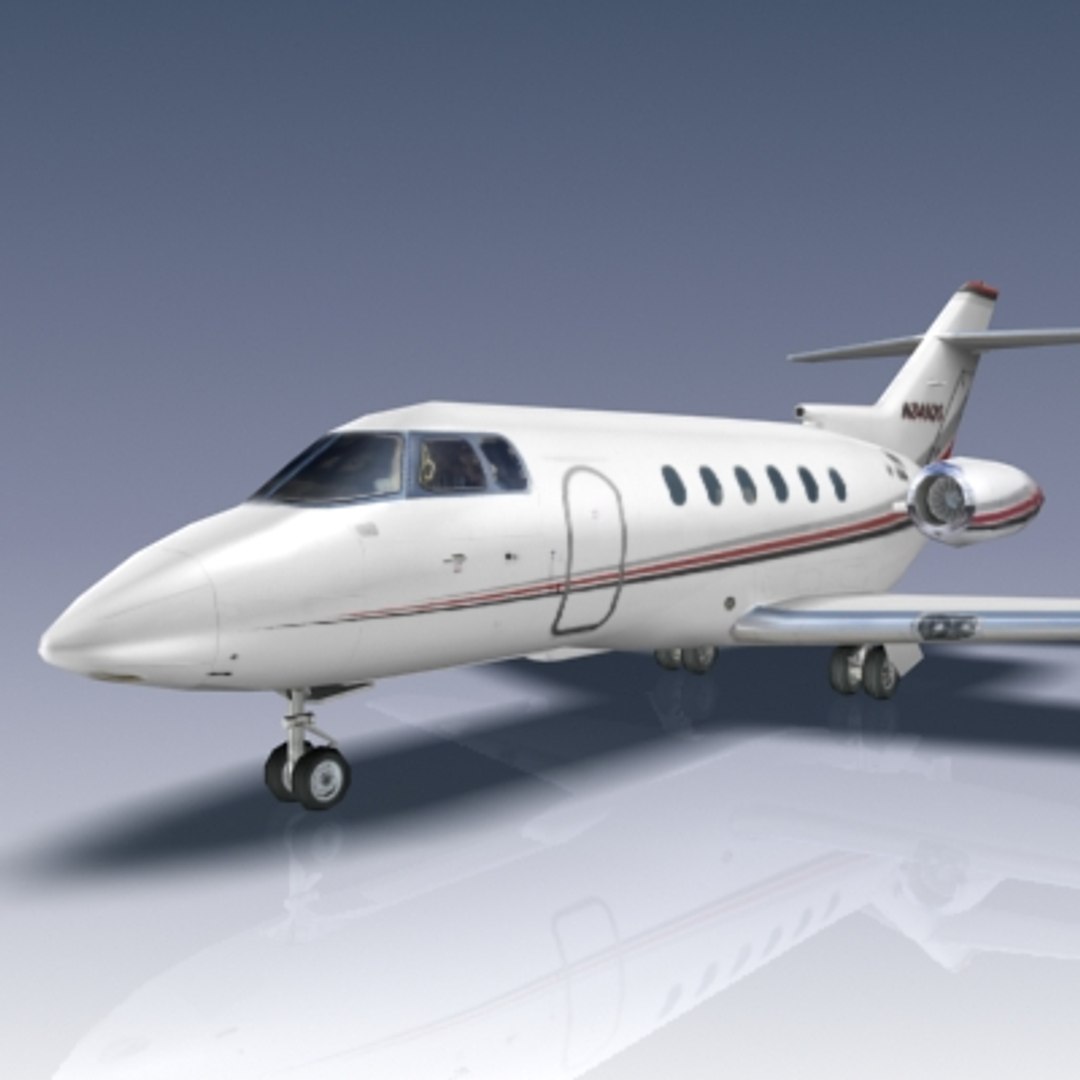 3d Model Of Hawker 800xp