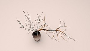 3D decor branch vase model