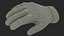Black Armor Gloves Rigged for Cinema 4D 3D model