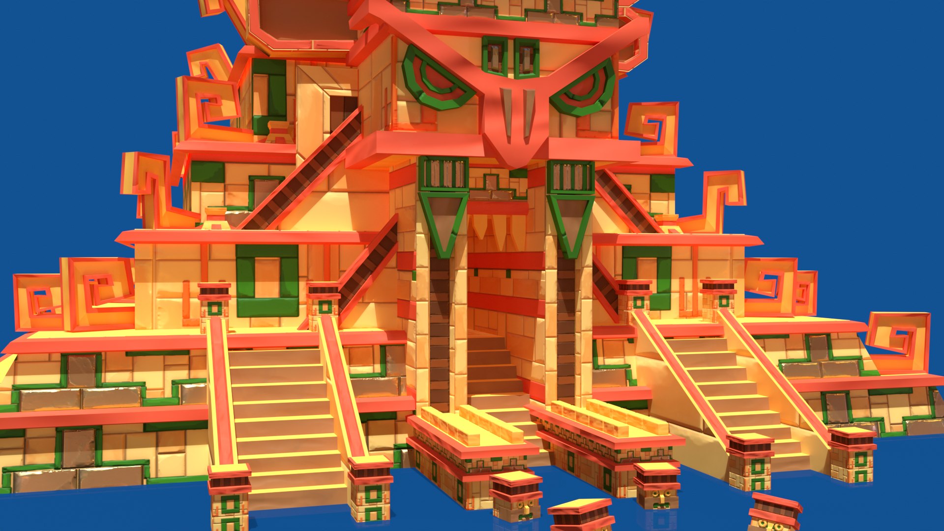 Stylized Incan Temple 3D - TurboSquid 2392749
