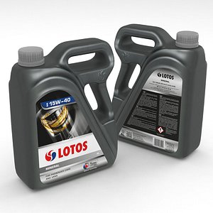 motor oil 4l container 3D model