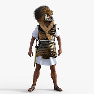3D model Aquilifer - Roman Legion Rigged Low-poly 3D model