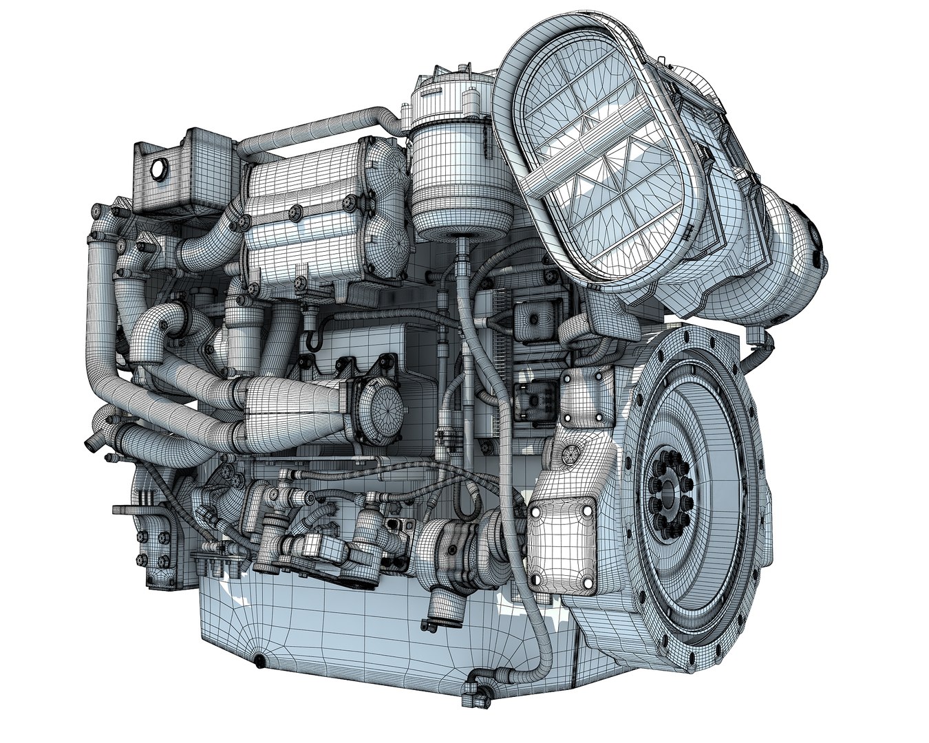 3D Marine Propulsion Engine Model - TurboSquid 1224371