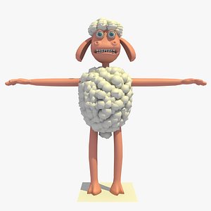 cartoon sheep 3d model