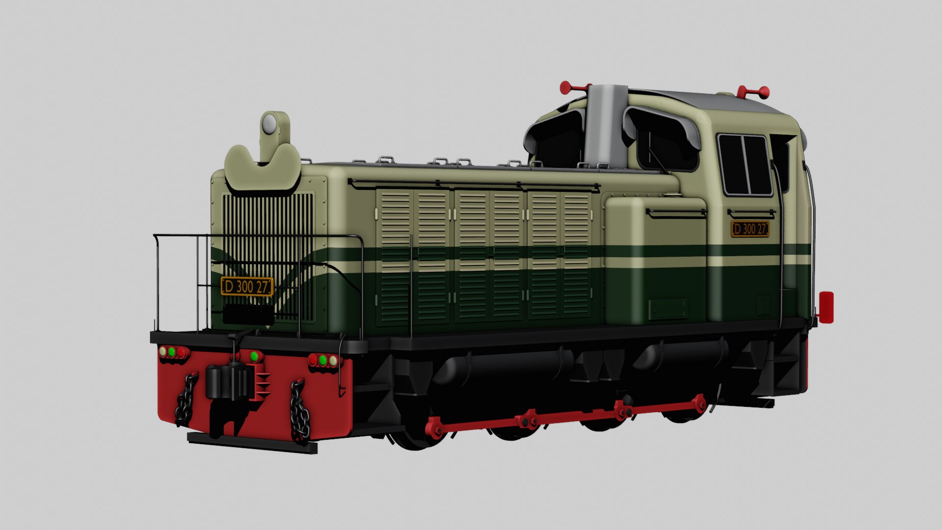 3D Model KRUPP M350D1 Indonesian Locomotive - TurboSquid 2237790