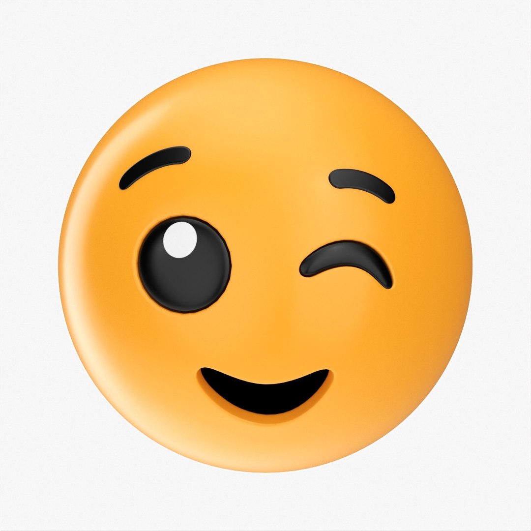 Emoji 004 Piscando Modelo 3D - TurboSquid 1817508, image size:1080x1080