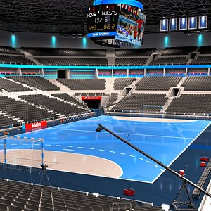 handball arena ball 3D model