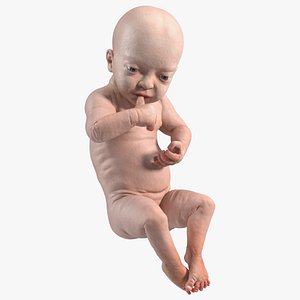 Baby Boy at 8 Month Rigged 3D