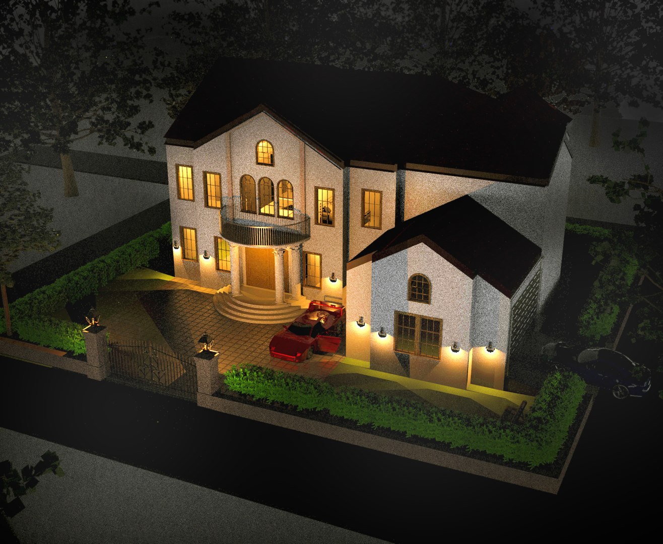Family House 3D Model - TurboSquid 1920116