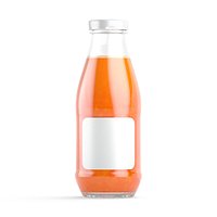 Juice Glass Bottle Carrot - juicy vegetable drink jar