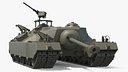WWII American T28 Super Tank New Green Rigged