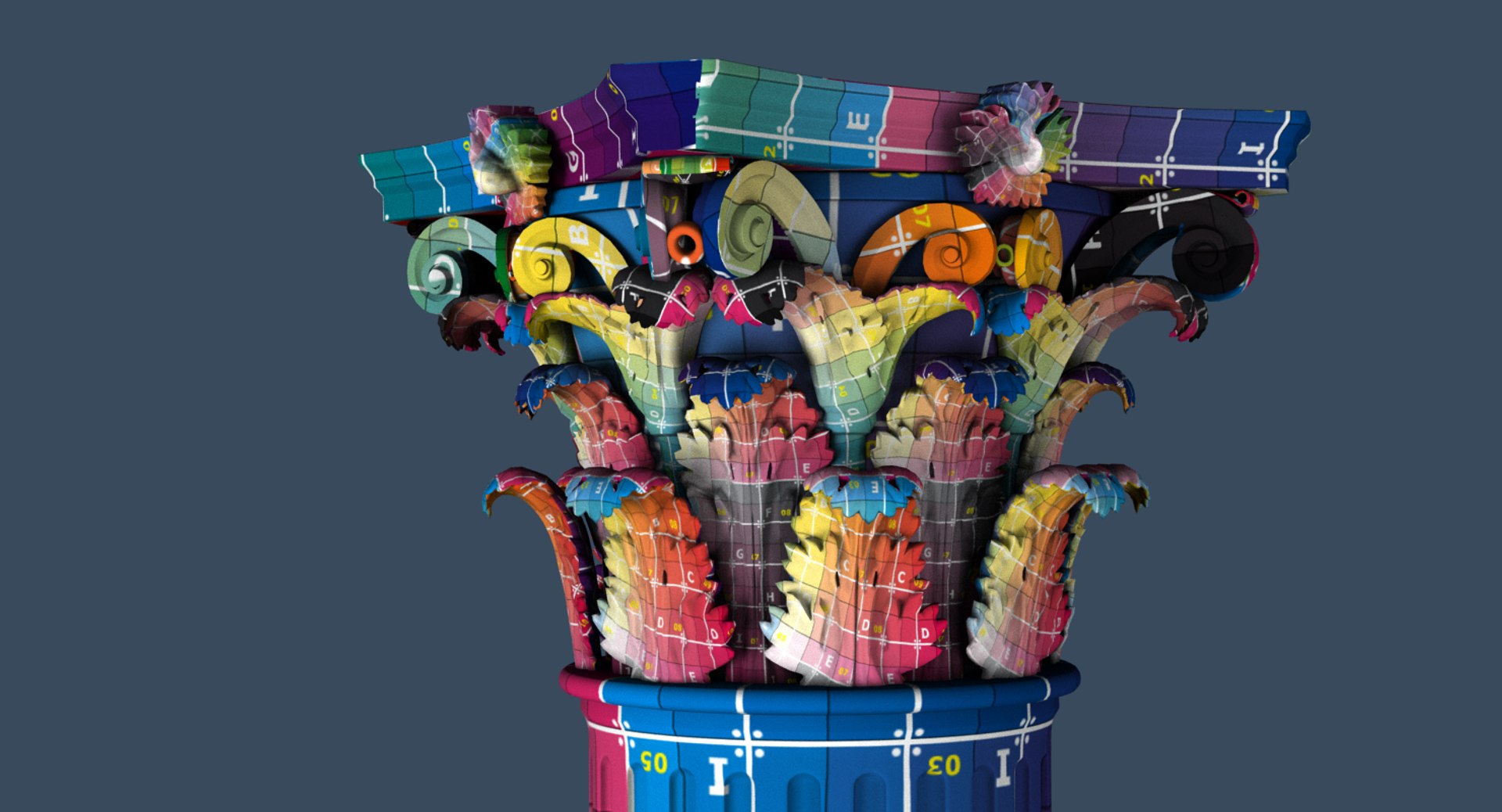 3D classic corinthian collumn https://p.turbosquid.com/ts-thumb/RX/nEBY5R/GP2oS8FQ/uvshot_03/png/1576089668/1920x1080/fit_q87/14d68512ec104f495a6230d66838f95af828e60e/uvshot_03.jpg