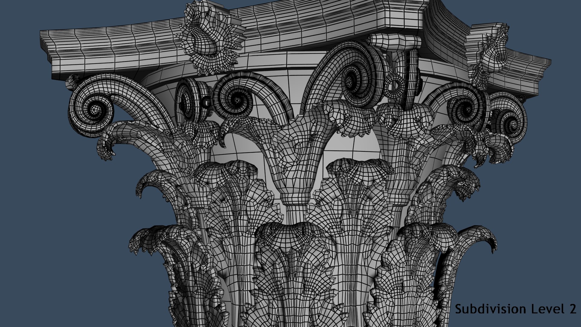 3D classic corinthian collumn https://p.turbosquid.com/ts-thumb/RX/nEBY5R/WHrBZMAV/subdiv_02/png/1576089206/1920x1080/fit_q87/3f5ff67fa499315a43f235a29e9d2cf7cda0b2cf/subdiv_02.jpg