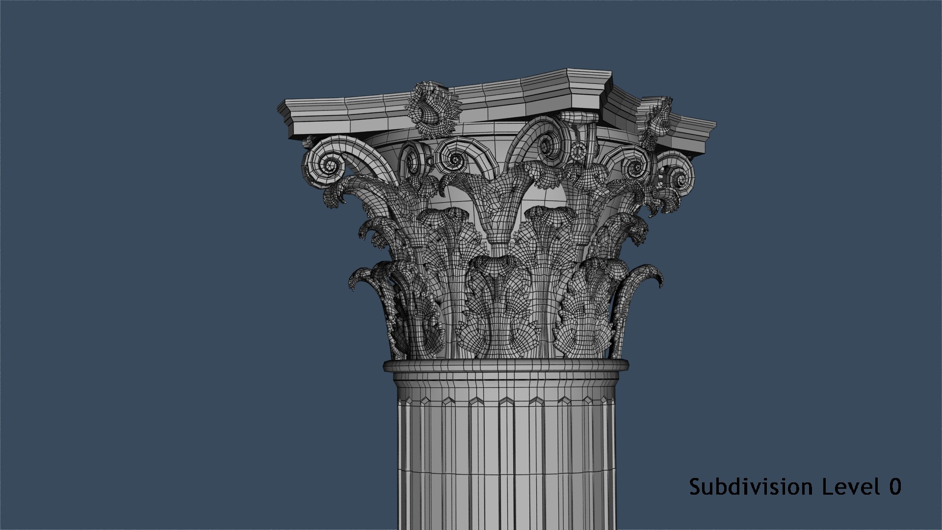 3D classic corinthian collumn https://p.turbosquid.com/ts-thumb/RX/nEBY5R/qtptF8lV/wire_05/png/1576089206/1920x1080/fit_q87/d1f818aacd9e1eeb23df3bd7bd1f31b367ed158a/wire_05.jpg