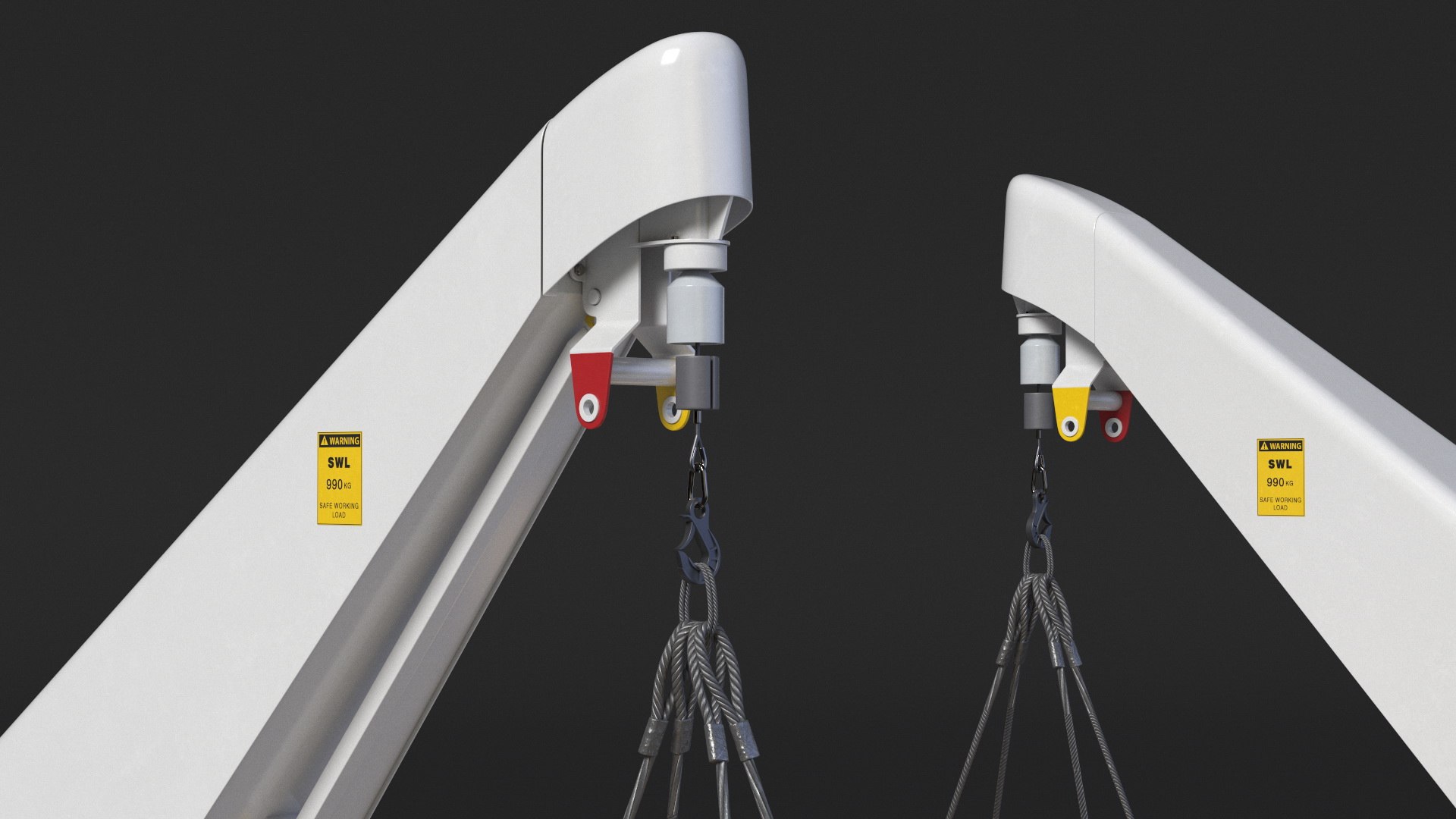 3D Seasight Davits Crane With Load - TurboSquid 2309953
