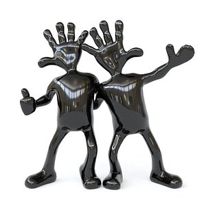 3D model handsfrends hands frends