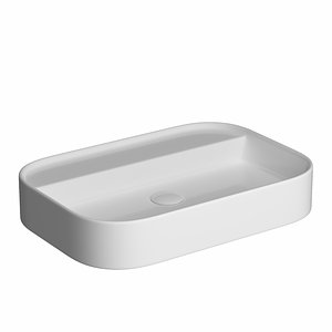 wall hung rounded rectangle model