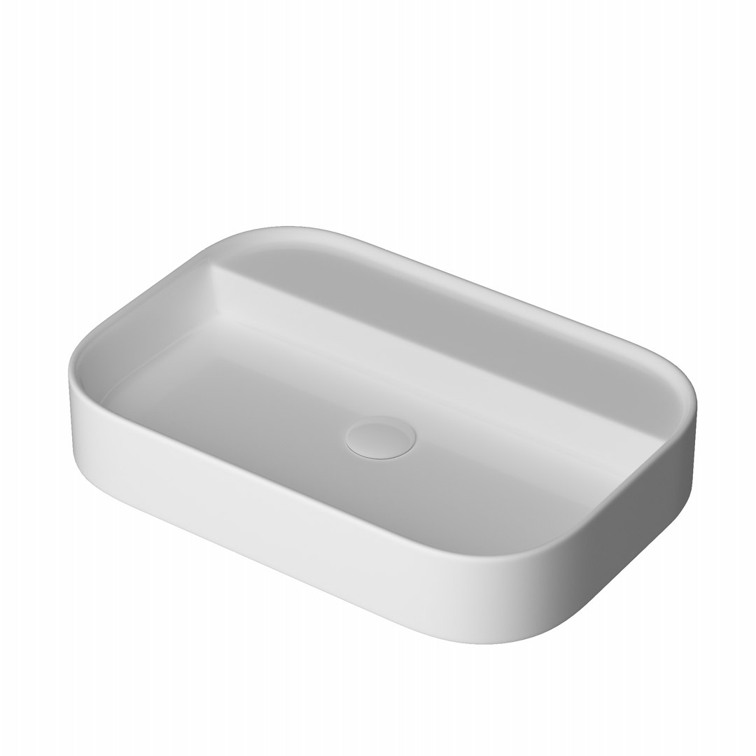 Wall Hung Rounded Rectangle Model - TurboSquid 1694159
