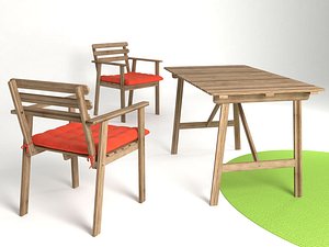 3D ikea askholmen table model
