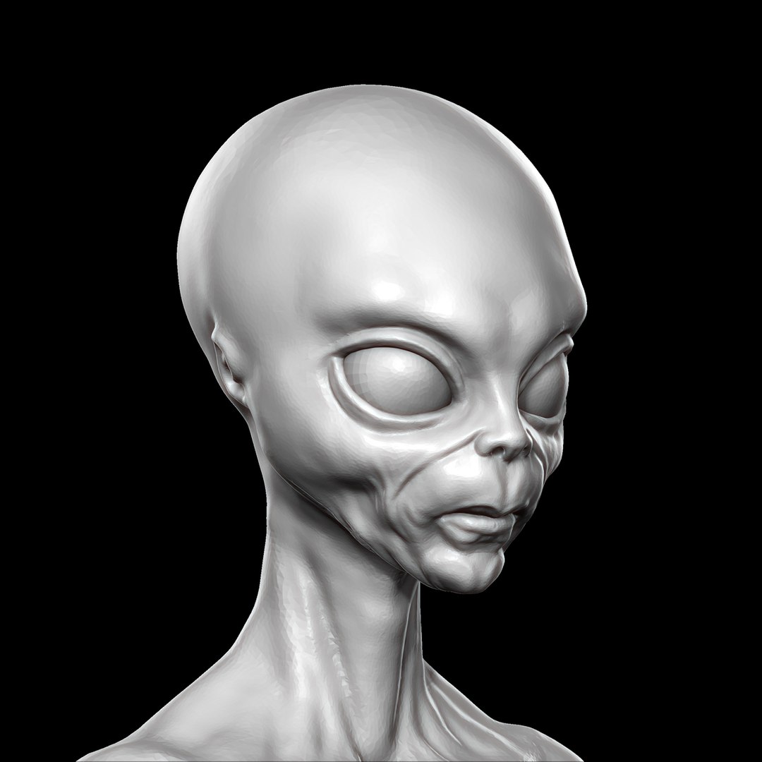 Grey Alien 3D - TurboSquid 1327854