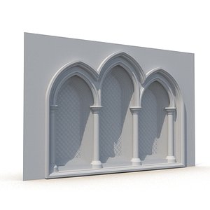 gothic window 3d model