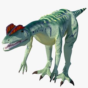 dilophosaurus dinosaurs 3D model